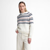 Ecru Barbour Womens Marnie Knitted Jumper On Model