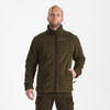 Tarmac Green Deerhunter Mens Eagle Fleece Jacket On Model