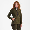 Tarmac Green Deerhunter Lady Eagle Fleece Jacket On Model