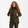 Tarmac Green Deerhunter Womens Lady Eagle Winter Jacket On Model
