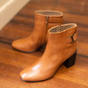 Tan Barbour Womens Piper Block Heel Ankle Boot Lifestyle