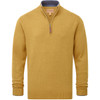 Mustard Schoffel Mens Blair 1/4 Zip Jumper