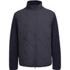 Navy Barbour Mens Hybrid Fleece Jacket