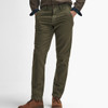 Dark Olive Barbour Mens Moleskin Tailored Fit Trouser ON Model