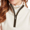 Soft white Schoffel Womens Sandsend 1/4 Zip Jumper zip