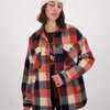 Georgia Check Swanndri Womens Anchorage V2 Wool Shirt Jacket Model