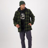 Olive/Black Check Swanndri Mens Hudson Jacket Model