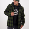 Olive/Black Check Swanndri Mens Hudson Jacket Model