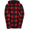 Red Check Swanndri Womens Seattle Wool Hoody