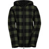 Olive Check Swanndri Womens Seattle Wool Hoody
