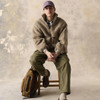 Tan/Black Barbour Field Wax Backpack Lifestyle
