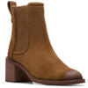 Walnut Suede Clarks Womens Chamberly Top Boot