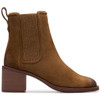 Walnut Suede Clarks Womens Chamberly Top Boot Side