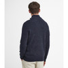 Navy Barbour Mens Tainsbury Half Zip Knitted Jumper Back
