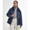 Navy/Classic Barbour Womens Dalroy Quilted Jacket On Model
