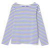 Blue Stripe Joules Womens Harbour Striped Top