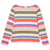 Khaki Multi Joules Womens Harbour Striped Top