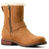 Caramel Tan Ariat Womens Savannah Sherpa Waterproof Boots Zip