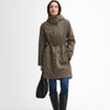 Winter Moss/Classic Barbour Womens Bowlees Waterproof Jacket On Model