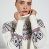 Cream Holland Cooper Womens Fairisle Knit Detail