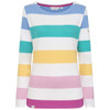 Colourful Lazy Jacks Womens LJ97M Multi Striped Breton Top