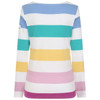 Colourful Lazy Jacks Womens LJ97M Multi Striped Breton Top Back