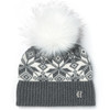 Grey Marl Cream Holland Cooper Beatrice Bobble Hat