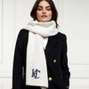 Ecru Holland Cooper Elle Scarf On Model