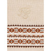 Light Camel Holland Cooper Womens Jennifer Fairisle Scarf Detail