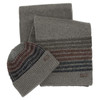 Midnight Oak Barbour Mens Branton Beanie and Scarf