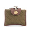 Dark Brown/Olive Barbour Quilted Padbury Hip Flask