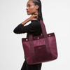 Merlot Barbour Womens Healy Tote Bag On Model