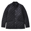 Dark Navy Barbour Mens Checked Heritage Liddesdale Quilted Jacket