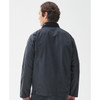 Navy Barbour Mens Short Bedale Wax Jacket Back