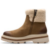 Dark Sand Wlined Clarks Womens Hencroft Madi WP Boot Zip