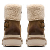 Dark Sand Wlined Clarks Womens Hencroft Madi WP Boot Back