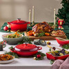 Le Creuset Stoneware Holly Serving Bowl Collection Lifestyle