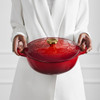 Le Creuset 26cm Cast Iron Holly Soup Pot