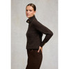 Chocolate Holland Cooper Womens Tori Knit Jumper On Model Side