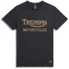 jet black/gold Triumph Mens Barwell Tee