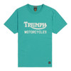 white/teal Triumph Mens Barwell Tee