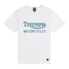 Natural White/Teal Triumph Mens Barwell Tee