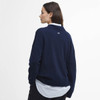Navy Barbour Womens Fearne Knitted Jumper Model Back