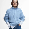 Blue Sky Barbour Womens Beatrix Knitted Jumper Model Front