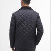 Black Carbon Barbour Mens Lindfield Quilted Jacket Model Back