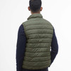 Green Slate Barbour Mens Bradbury Puffer Gilet Model Back