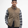 Fossil Barbour Mens Cord Liddesdale Quilted Gilet Model Front