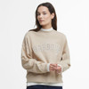 Camel Barbour Womens Silverdale Sweatshirt Model Front