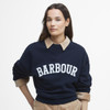 Navy Barbour Womens Silverdale Sweatshirt Model Front