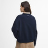 Navy Barbour Womens Silverdale Sweatshirt Model Back